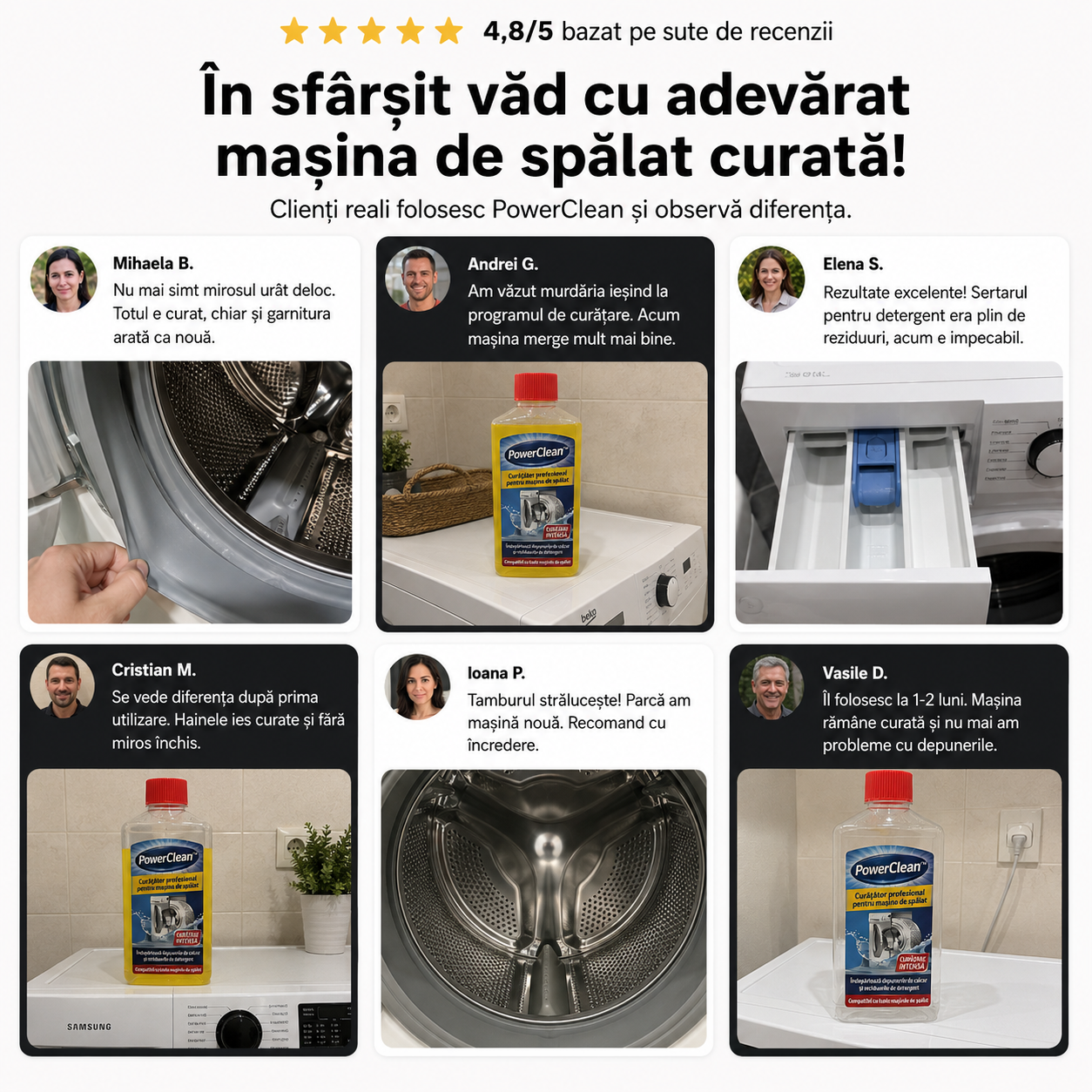 Haine Proaspete, Fără Mirosuri Neplăcute, Cu O Singură Curățare – PowerClean