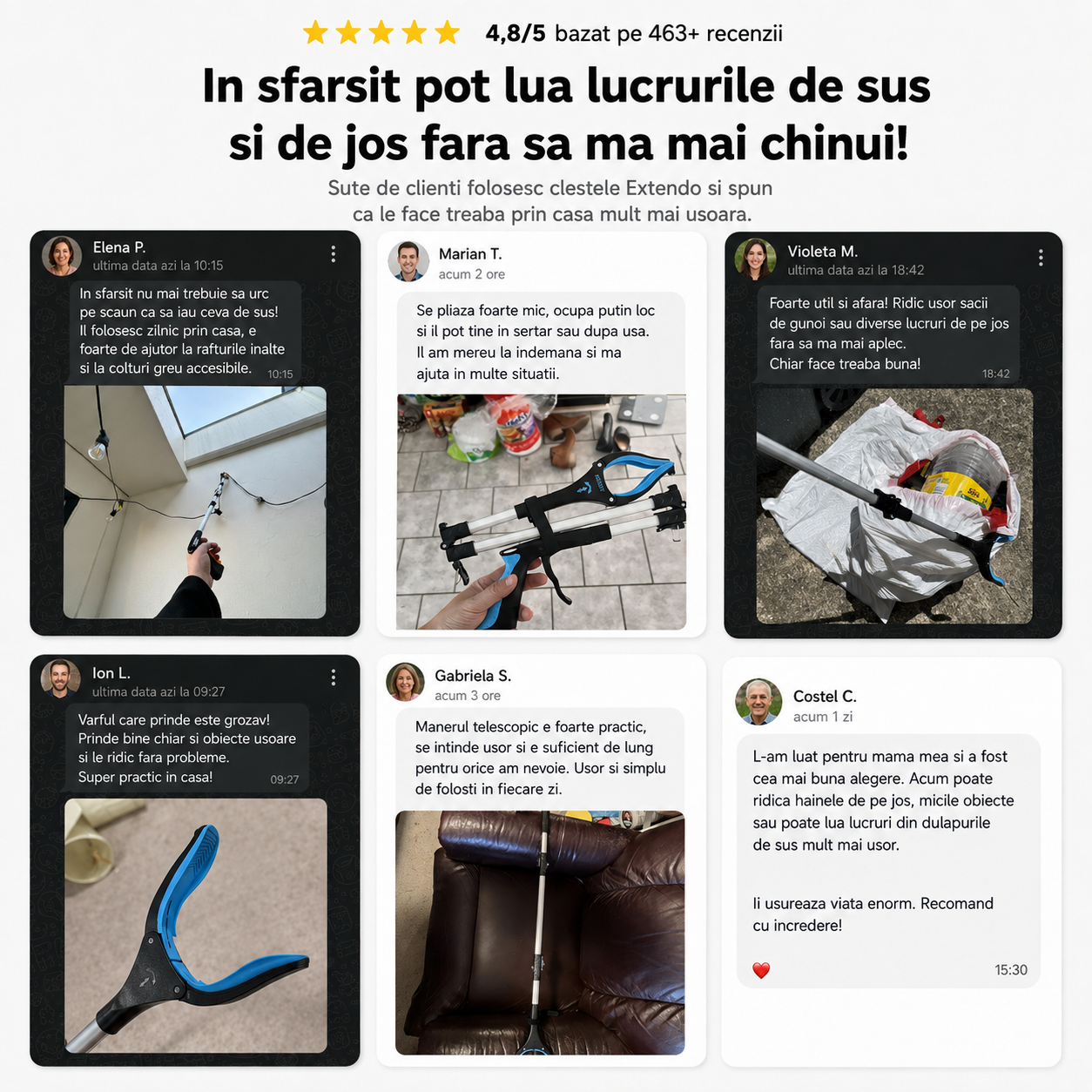 Ajungi, prinzi și ridici fără să te apleci – Extendo™